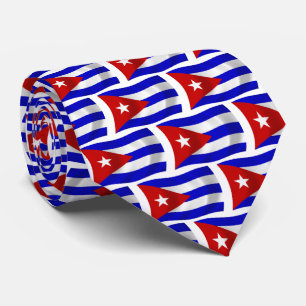Cravate au drapeau de Cuba