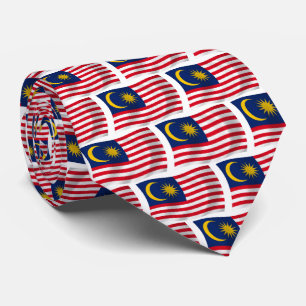 Cravate au drapeau de Malaisie