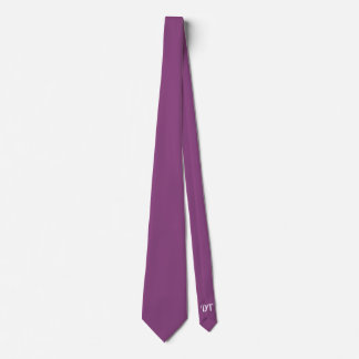 Cravate Aubergine Personnalisée pour le Marié