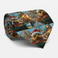 Australie Terrier Dog Roller Dessous de verre Noël