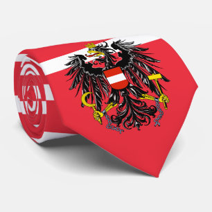 Cravate Austrian Flag and Coat of Arms, Flag of Austria