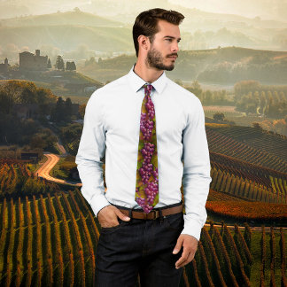 Cravate aux vignes de Bourgogne