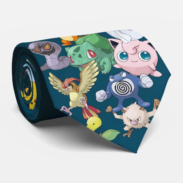 Cravate avec caractères (Roulé)