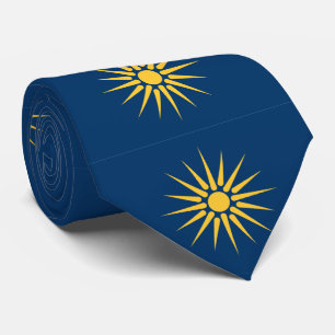 Cravate avec le drapeau de Macédoine, Grèce