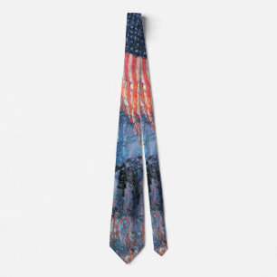 Cravate Avenue dans la pluie par Frederick Childe Hassam