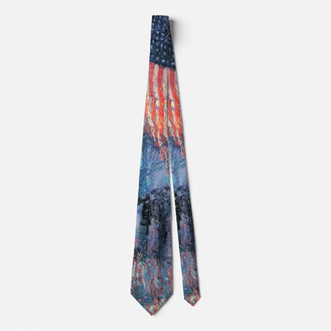 Cravate Avenue dans la pluie par Frederick Childe Hassam (Devant)