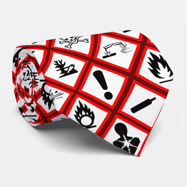 Cravate Avertissements relatifs aux dangers de l'Osha (Roulé)