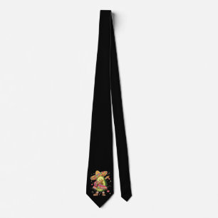 Cravate Avocat Dabbing Cinco De Mayo Drôle Poncho Mexicain
