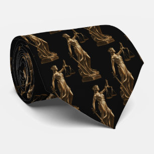 Cravate Avocat professionnel luxe Or Noir