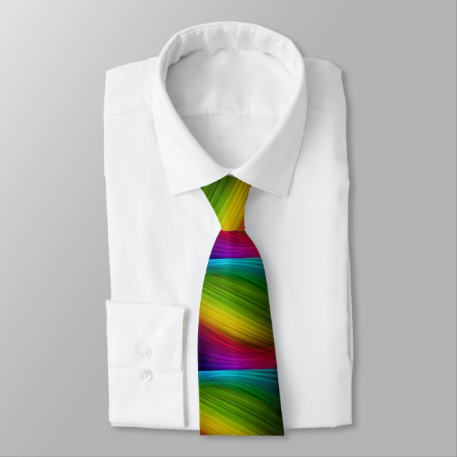 Cravate Awesome Spectrum of Rainbow Colors (Attaché)