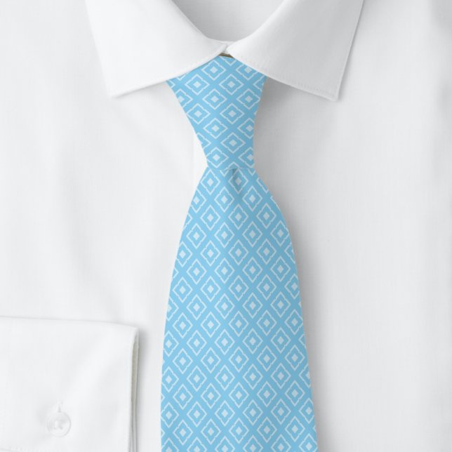 Cravate Baby Blue Diamant Encoche (Créateur téléchargé)