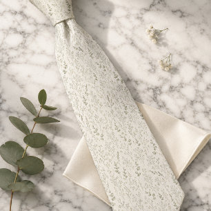Cravate Baby's Breath & Eucalyptus Floral