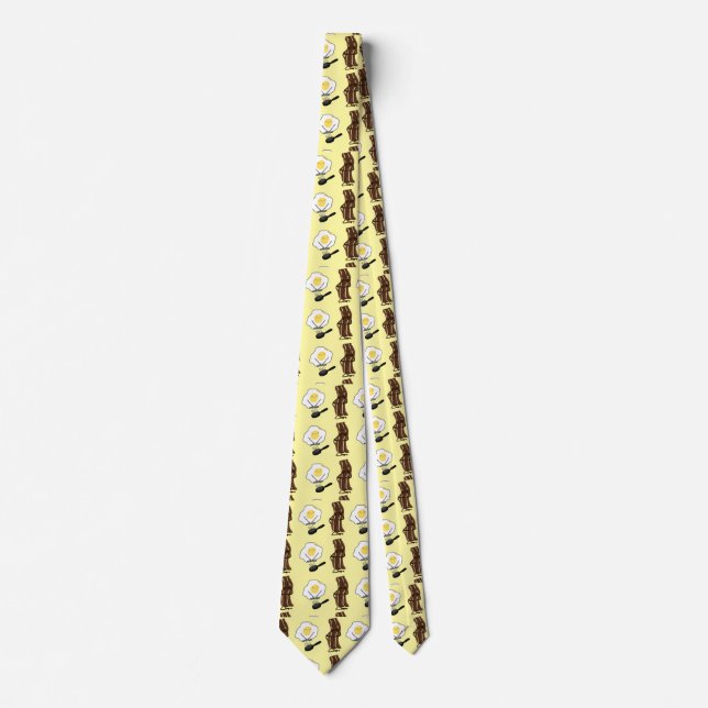 Cravate Bacon and eggs Necktie (Devant)