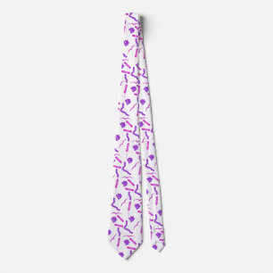 Cravate Bactéries Sous Microscope