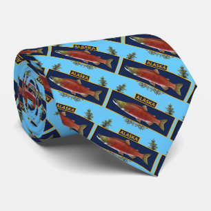 Cravate Badge du pêcheur de combat de l'Alaska