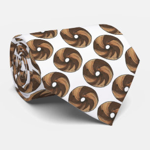 Cravate Bagels en métal de marbre Imprimer Petit déjeuner 