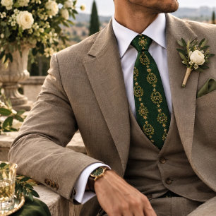 Cravate Bague de mariage élégante en or et émeraude Laurie