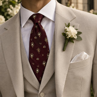 Cravate Bague de sceau de mariage Old Money Boutonnière Bo