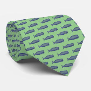 Cravate Baleine stylisée du XIXe siècle de style vintage #