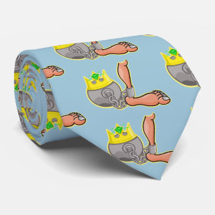 Cravate Balle et chaîne portant une couronne