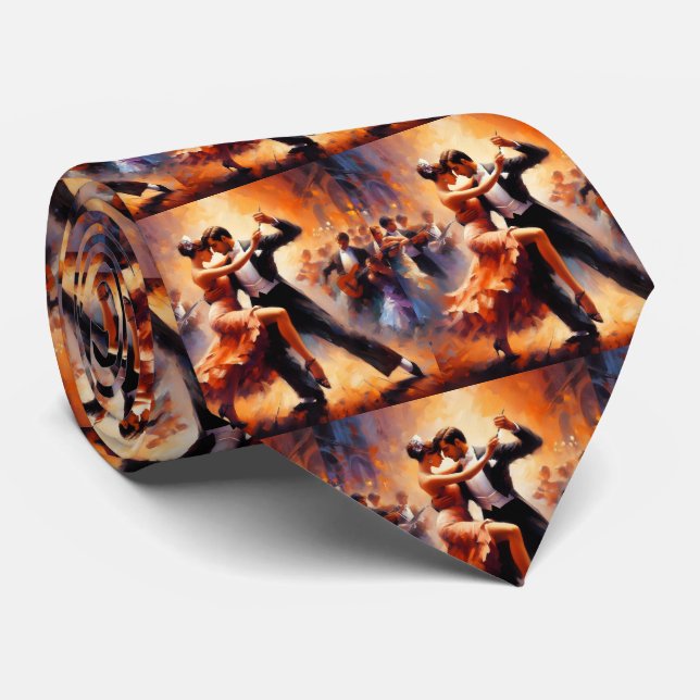 Cravate Ballroom Dancing Couples Danse Musique Band (Roulé)