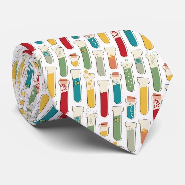 Cravate Bande de tube d'essai de chimie moderne du milieu  (Roulé)