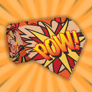 Cravate Bande dessinée Pop Art POW Super-héros