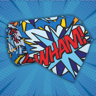 Cravate Bande dessinée WHAM Pop Art Superhero