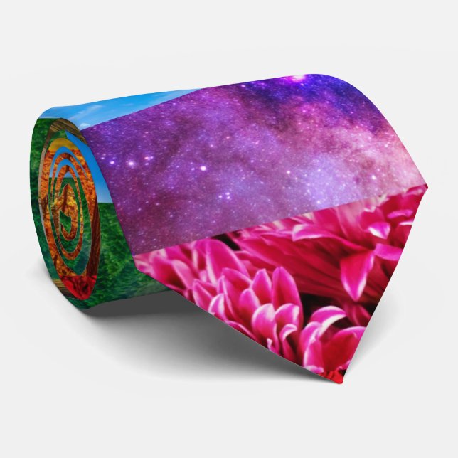 Cravate bandes arc-en-ciel - collage (Roulé)