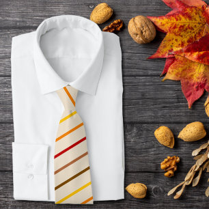 Cravate Bandes de couleurs automne automne