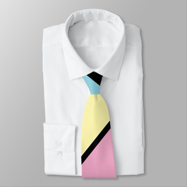 Cravate Bandes de couleurs cool (Attaché)