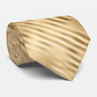 Cravate Bandes d'huile d'or