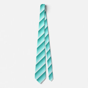 Cravate Bandes d'ombre turquoise