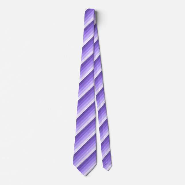 Cravate Bandes d'ombre violette (Devant)