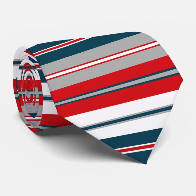 Cravate Bandes nautiques (Roulé)