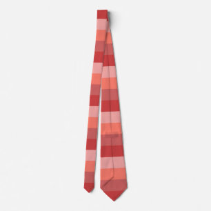 Cravate Bandes roses de corail
