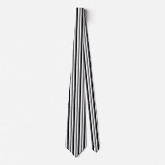 Cravate Bandes verticales noires et grises