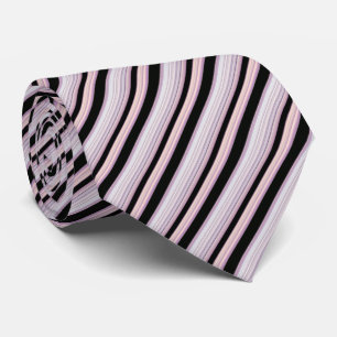 Cravate Bandes violettes noires