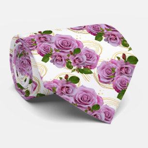 Cravate bannière de roses