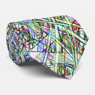 Cravate barrée par couleur géniale