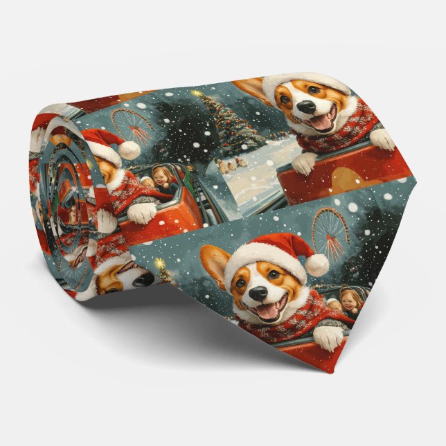 Cravate Basenji Dog Roller Dessous de verre Noël (Roulé)