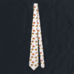 Cravate Basket amusant à motif<br><div class="desc">Quelle est l'amusement de cette cravate à motifs de beignet pour Hannukah? Ou juste pour le plaisir ! Ce motif est disponible sur d'autres produits dans ma boutique.</div>