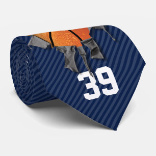 Cravate Basket-ball déchiré (noir/personnalisé)