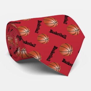 Cravate Basket-ball rouge foncé sportif de l'arrière -