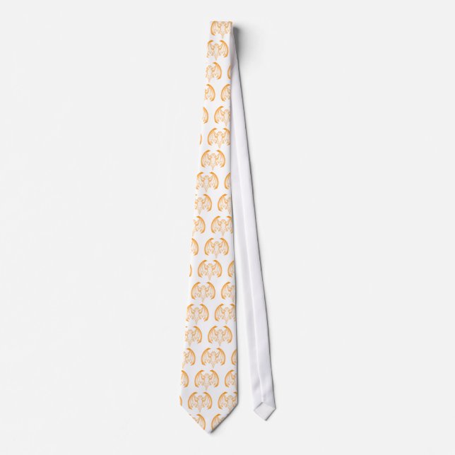 Cravate Bat Orange Inv Le MUSÉE Zazzle Cadeaux (Devant)