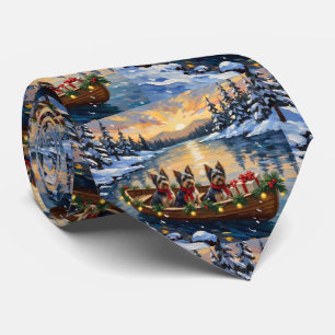 Cravate Bateau de Noël Havanais Fêtes