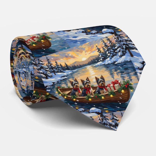 Cravate Bateau de Noël Havanais Fêtes (Roulé)