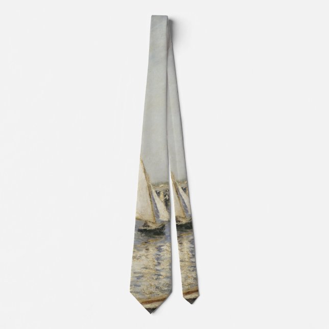 Cravate Bateaux à voile à Argenteuil par Gustave Caillebot (Devant)