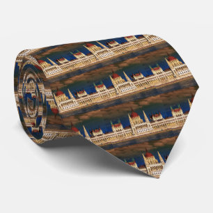 Cravate Bâtiment hongrois du Parlement à Budapest, Hongr