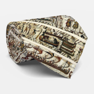 Cravate BAYEUX TAPESTRY 1066 Bataille de Motif Hastings